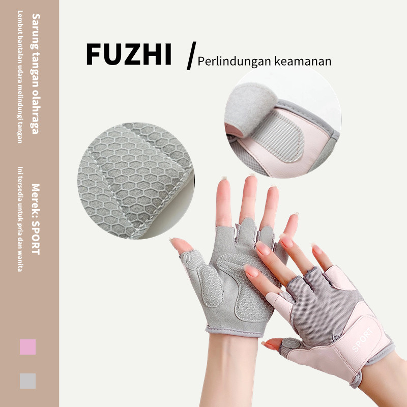 Sarung Tangan Gym Wanita/Sarung Tangan Sepeda /Sarung Tangan Gym/Sarung Tangan Fingerless