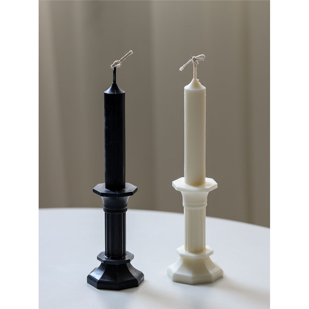 

Octagonal Candlestick Candle Mold Acrylic Mold Scented Candle Making Diy Nordic Home Style Candle Fancy Candle Moulds