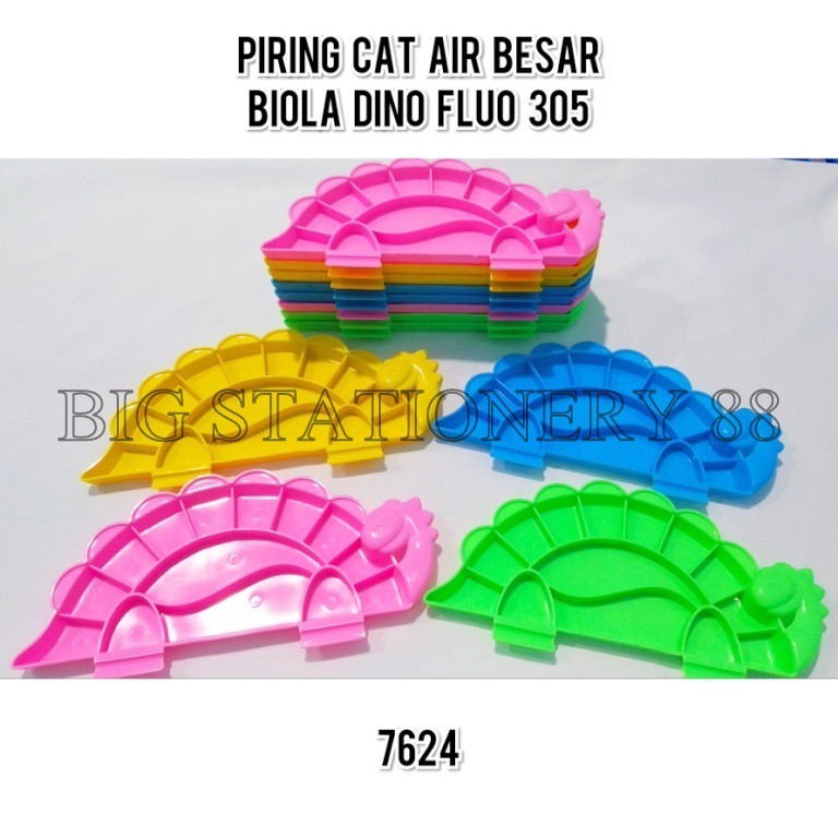 

Palet cat air Piring cat air / Tempat cat air plastik Dino Fluo 305