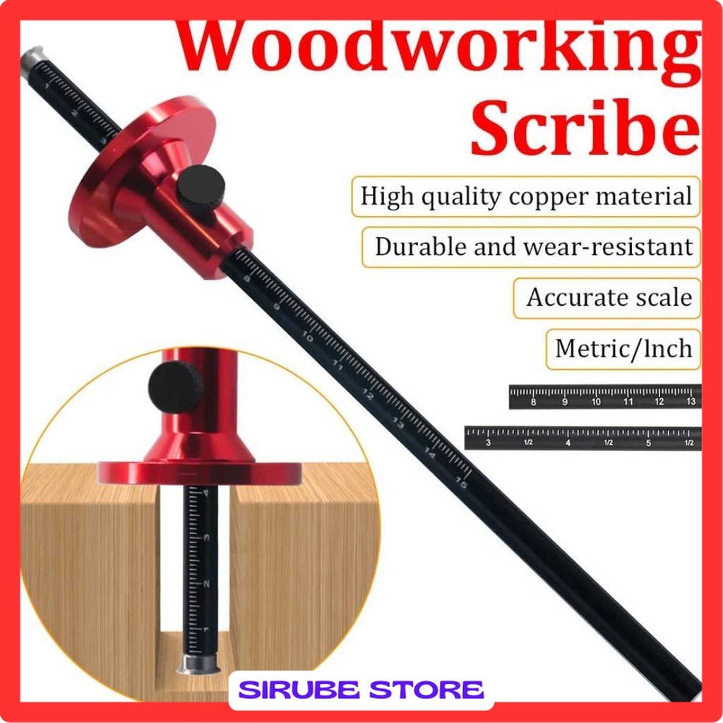 

Marking Gauge Scriber European Ruler Woodworking Wheel - A-71