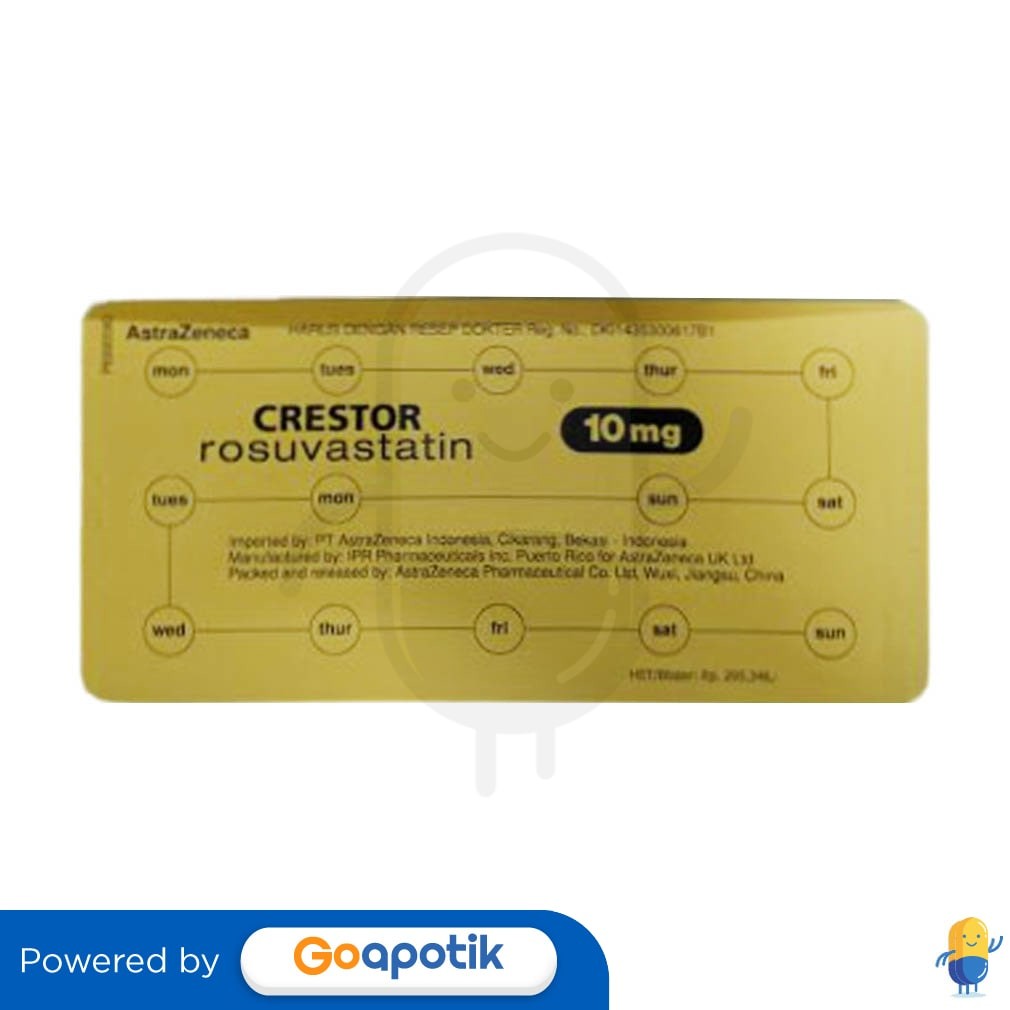 Crestor 10 Mg Strip 15 Tablet