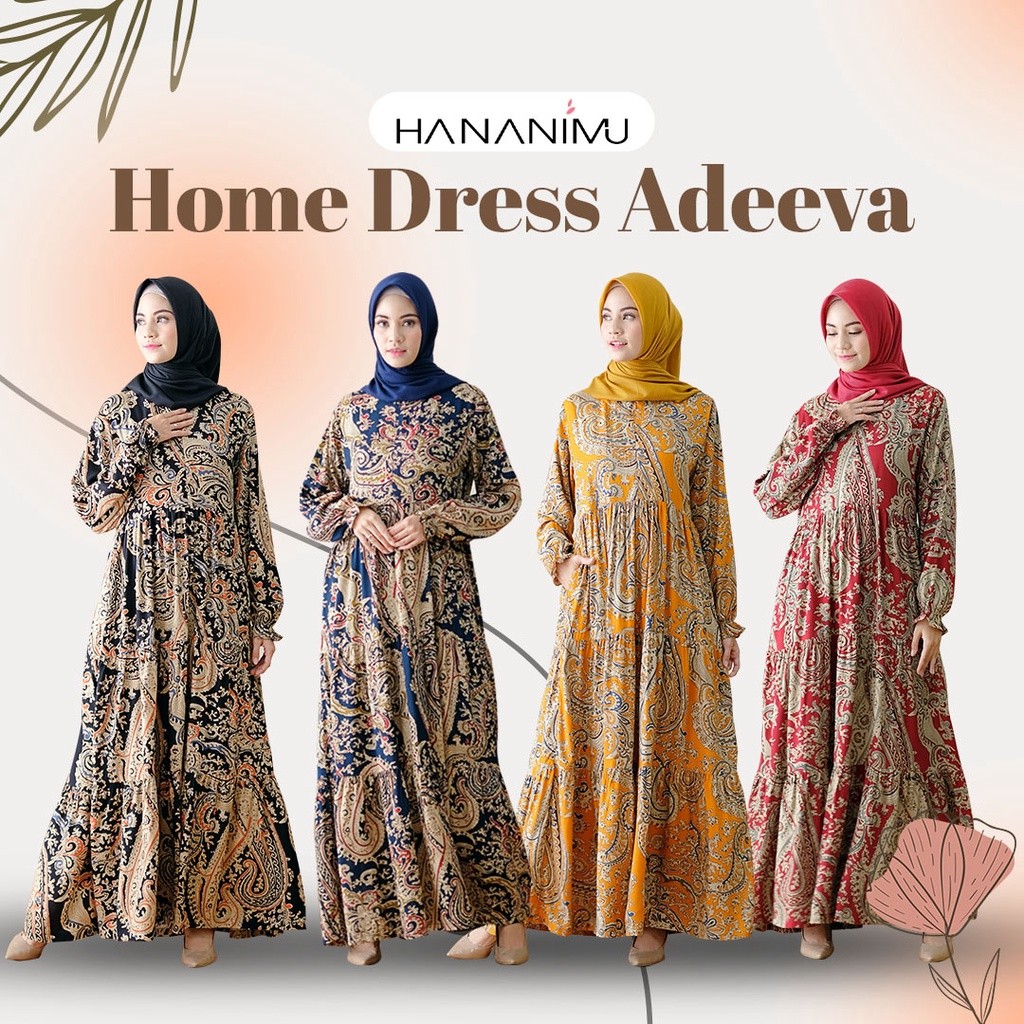 Homedress Adeeva Hananimu / Homedress / Gamis Muslimah / Gamis / Home Dress