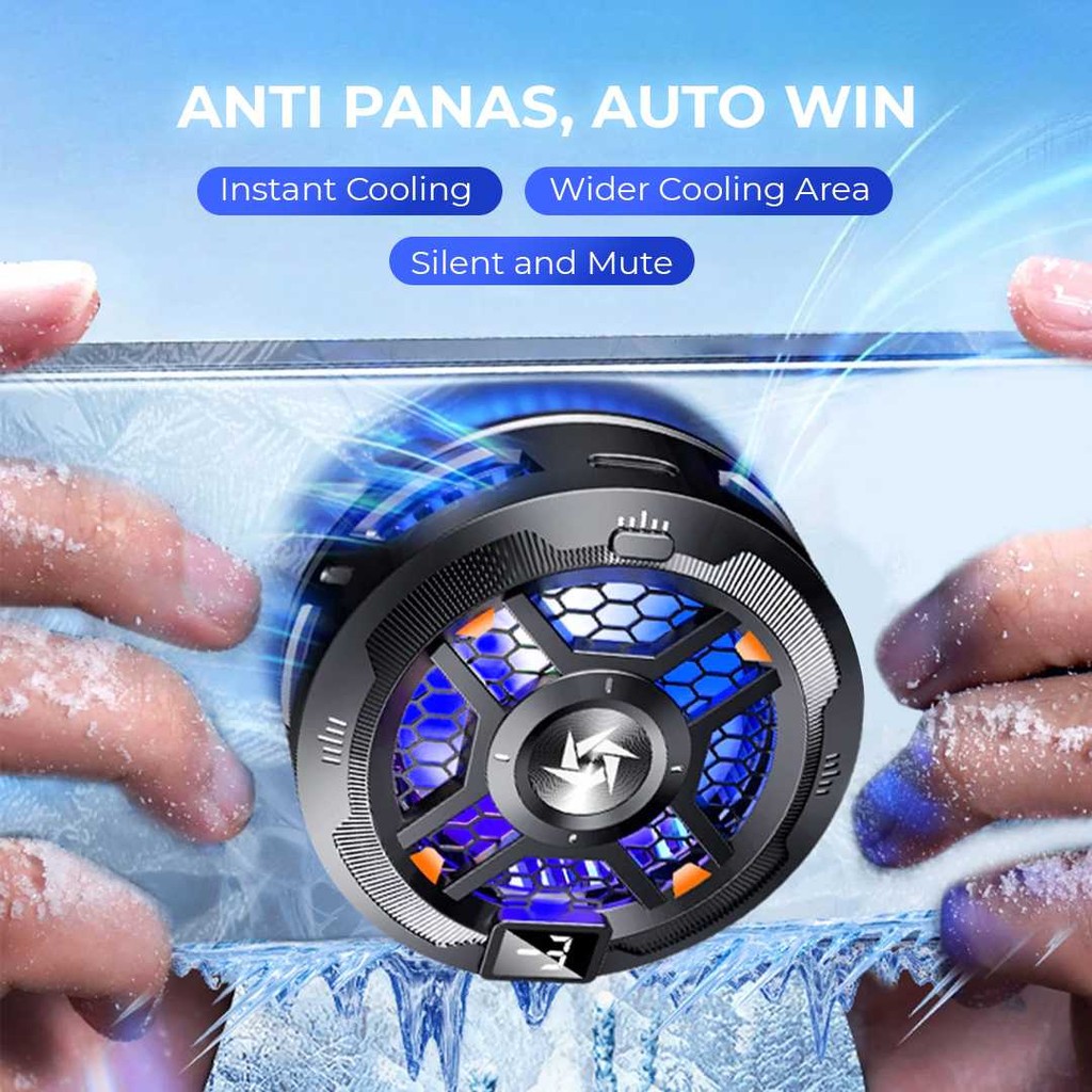 (100% ORI) NUOXI Smartphone Cooling Fan Magnetic Kipas Pendingin HP Gaming - SL-18
