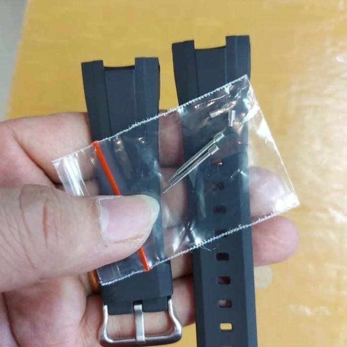 Tali jam tangan karet Casio Edifice EF 305 original - Tali + Baut