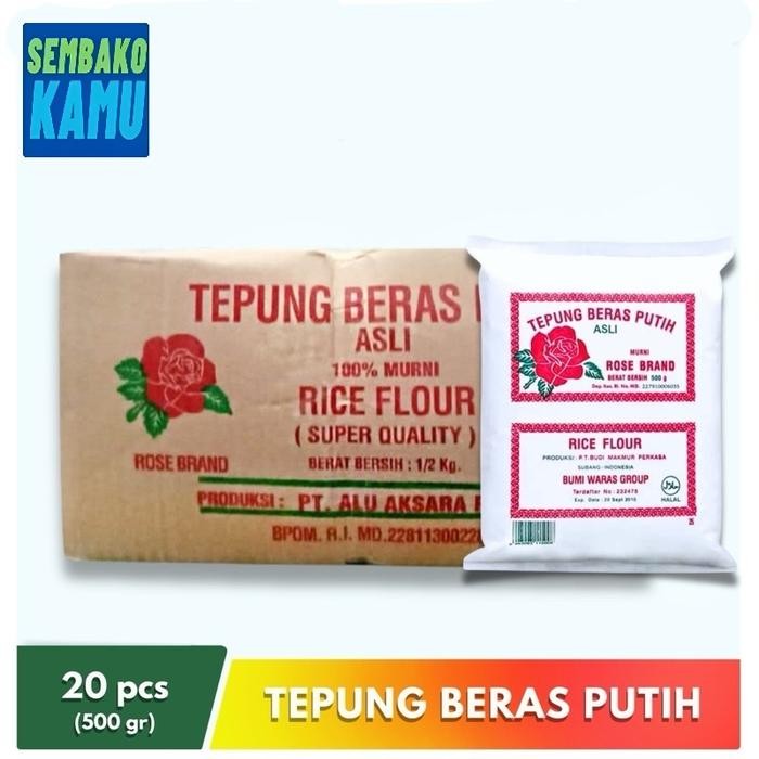 

Tepung Beras Rose Brand 500gr - 1 Dus Isi 20 Pcs