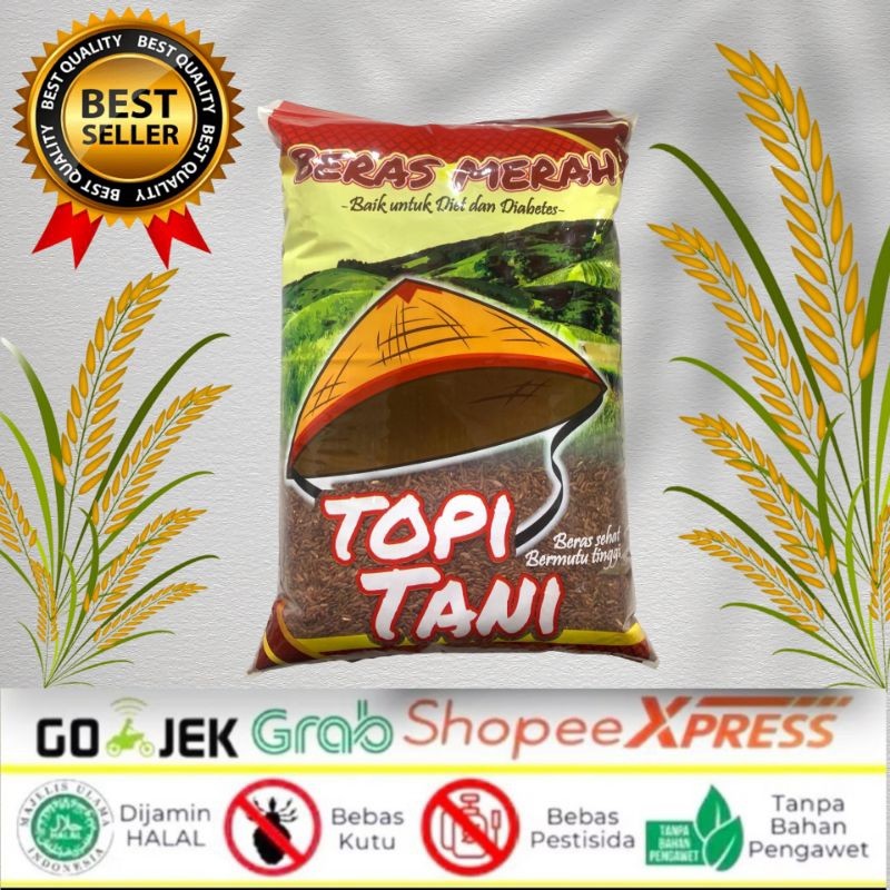 

Beras Merah Cap Topi Tani Original Premium 3 Kg 5 Kg 10 Kg