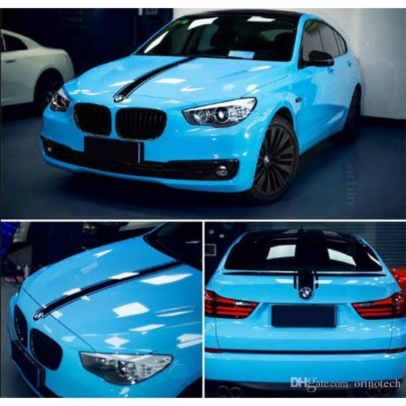 [LEBAR 122CM] Sticker HITAM DOFF Skotlet Mobil Motor Premium Car Wrap Sticker per METER