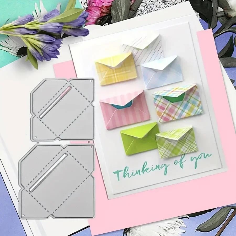 

2025 New Arrival Envelope Decoration Metal Cutting Dies for Scrapbook Card Making Stencil Embossing Craft Knife Mold Blade