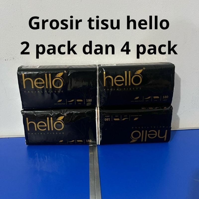 SPECIAL [GROSIR] TISU HELLO LEMBUT GROSIR 2 PACK 4 PACK VIRGIN PULP 100% | TISU MURAH | TISU GROSIR 
