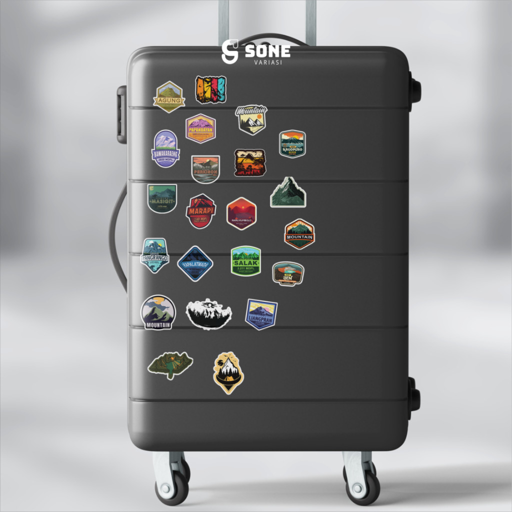 

Stiker Pack Indonesia Mountains Aesthetic Vinyl Waterproof untuk Sticker Buku Journal Casing HP Laptop Tumbler