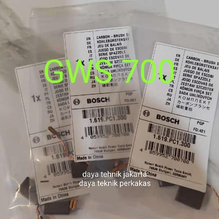 carbon brush GWS 700 Bosch original / spul gurinda Bosch gws700 Gemilang tehnik perkakas