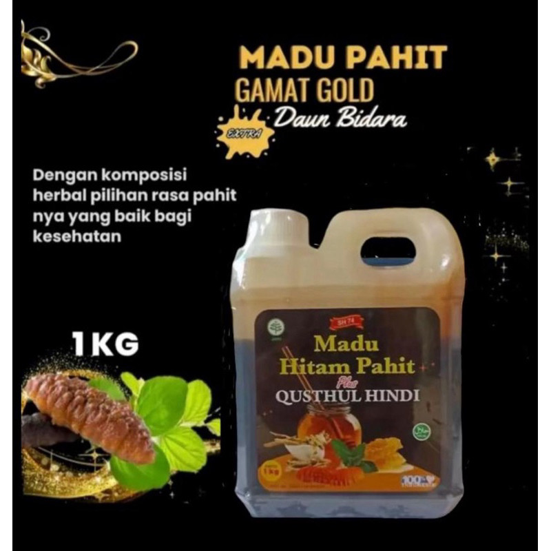 

Madu Hitam Pahit Gamat Gold + Habbatussauda 1kg Atasi Diabetes