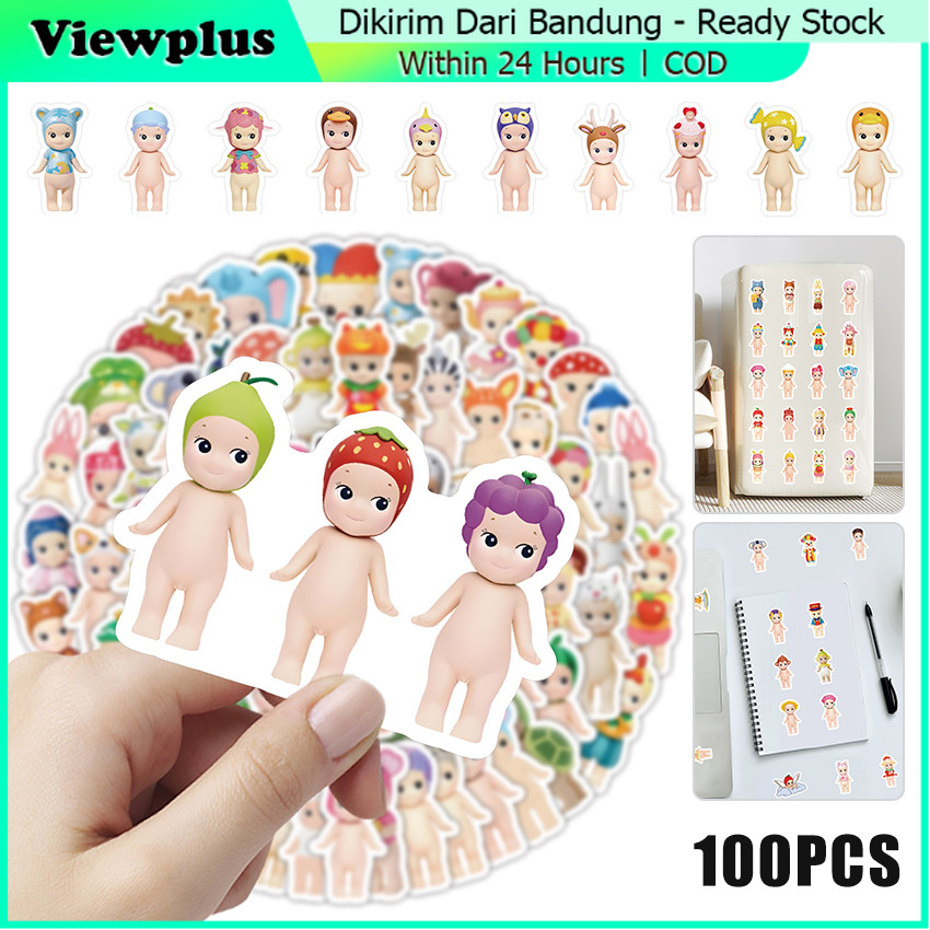 

100 Pcs Stiker SONNY Angel Lucu Waterproof Aesthetic Vynil Anti Air Untuk Dekorasi Notebook Sepeda Skateboard Handphone DIY Sticker Buku Journal Casing HP Laptop