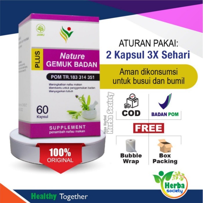 penggemuk badan alami(BISA COD)..,, Nature Gemuk Badan Obat Penggemuk Herbal Penambah Berat Badan Da