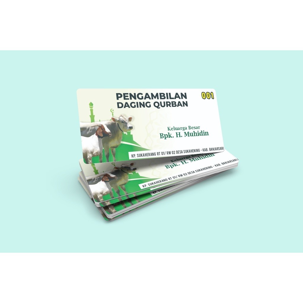 Kupon Qurban/Idul Adha/Kupon Pengambilan Daging Qurban