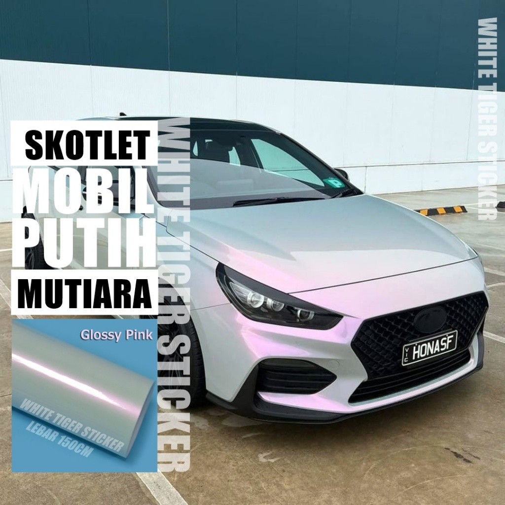 SKOTLET STIKER MOTOR MOBIL PUTIH MUTIARA LEBAR 150CM SKOTLET MOBIL PUTIH LEMBAYUNG LEBAR 150CM SCOTL
