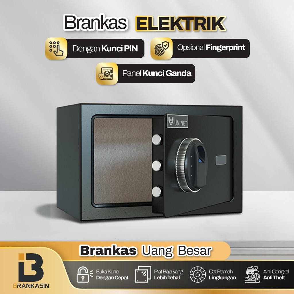

Brankas Digital 20-70CM Brangkas Uang Emas Dokumen Berangkas PIN Password & Sidik Jari Safe Box