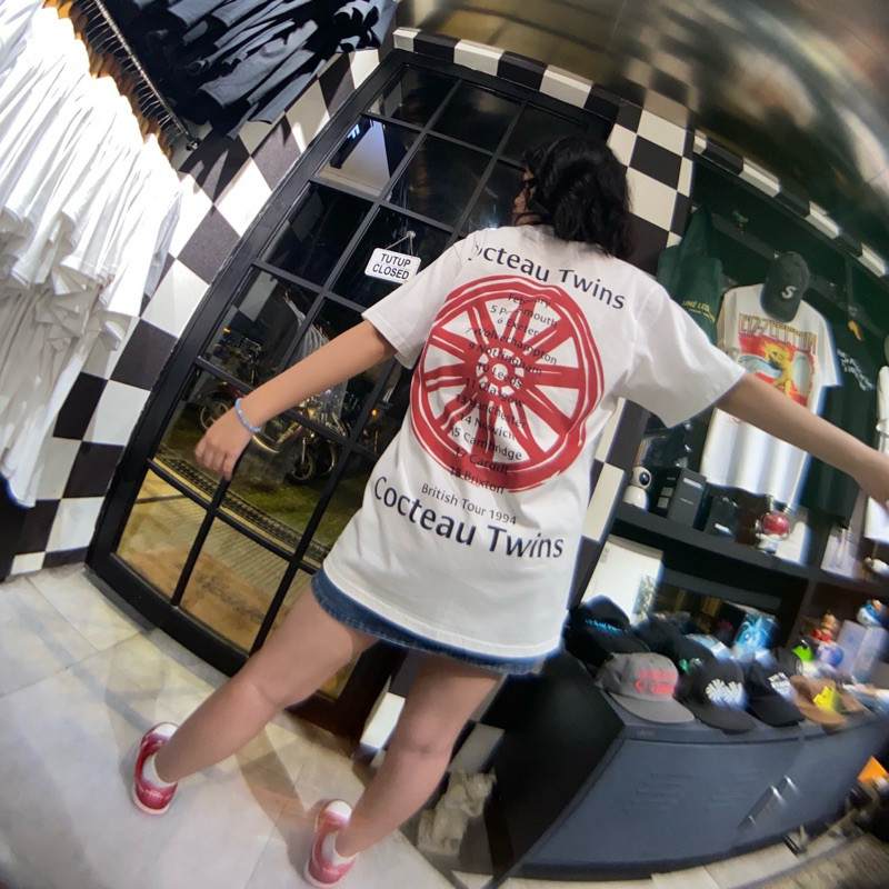 COCTEAU TWINS - BRITISH TOUR 1994 TSHIRT WHITE