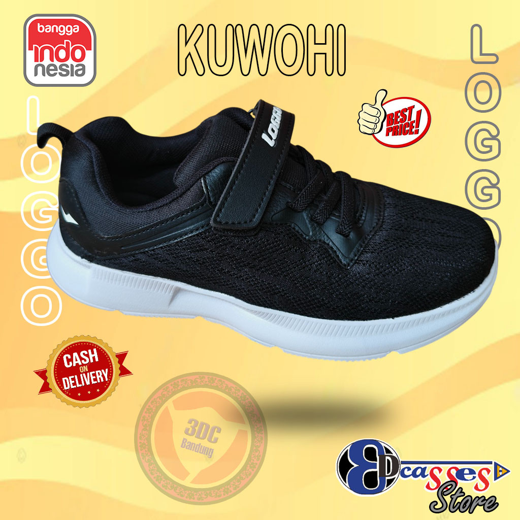 Loggo Kuwohi - Sepatu Sneakers Casual Sport Sekolah Pria Wanita Anak