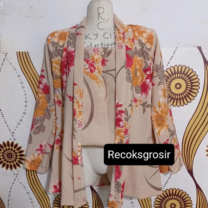 Kebaya // kebaya nenek // kebaya tradisional // kebaya jadul - cream, Jumbo