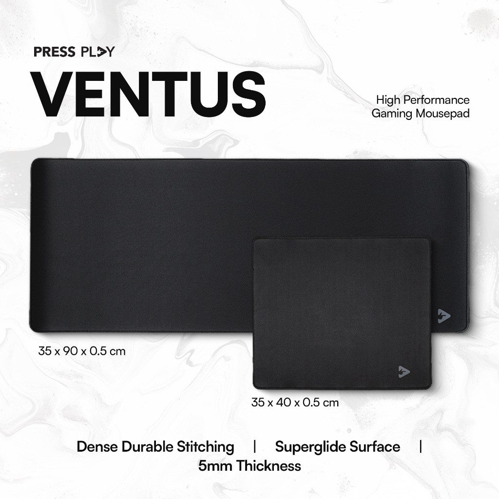 VENTUS Gaming Mousepad 35x90cm + 35x40cm 5mm Thick terlaris