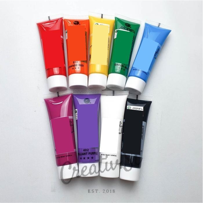 

Promo Maries Cat Akrilik 30 ml Acrylic Paint Color Set Warna DASar 7 Warna 9 Warna 11 Warna - 7WARNADASAR Terlaris