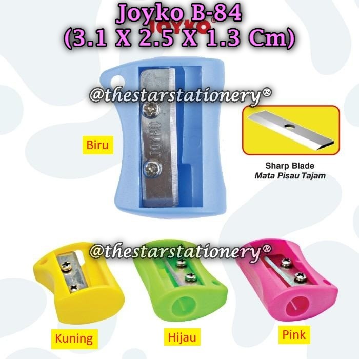 

(1 Tube/72) GROSIR Rautan Tabung JOYKO B-84 Rautan Serutan Sharpener Joyko B-84 (Tube/72)