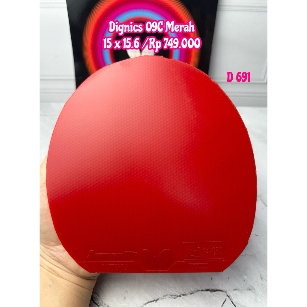 SECOND KARET BET BAT BLADE BAD TENIS MEJA PINGPONG DIGNICS 09C MERAH ORIGINAL MARKET JEPANGCO