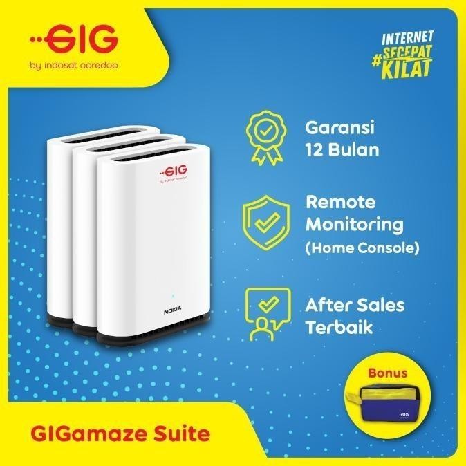 GIGamaze Superior - Wifi Repeater Smart Mesh Wi-Fi 3 Unit Nokia Beacon