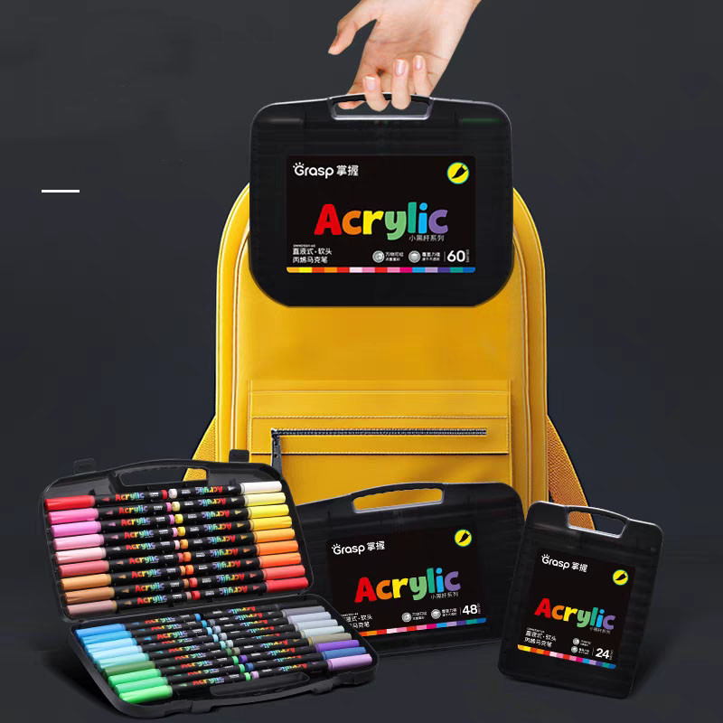 

Ay00! Grasp spidol acrylic marker Akrilik Pen Langsung Cairan Lukisan Mahasiswa Dedicated Waterproof