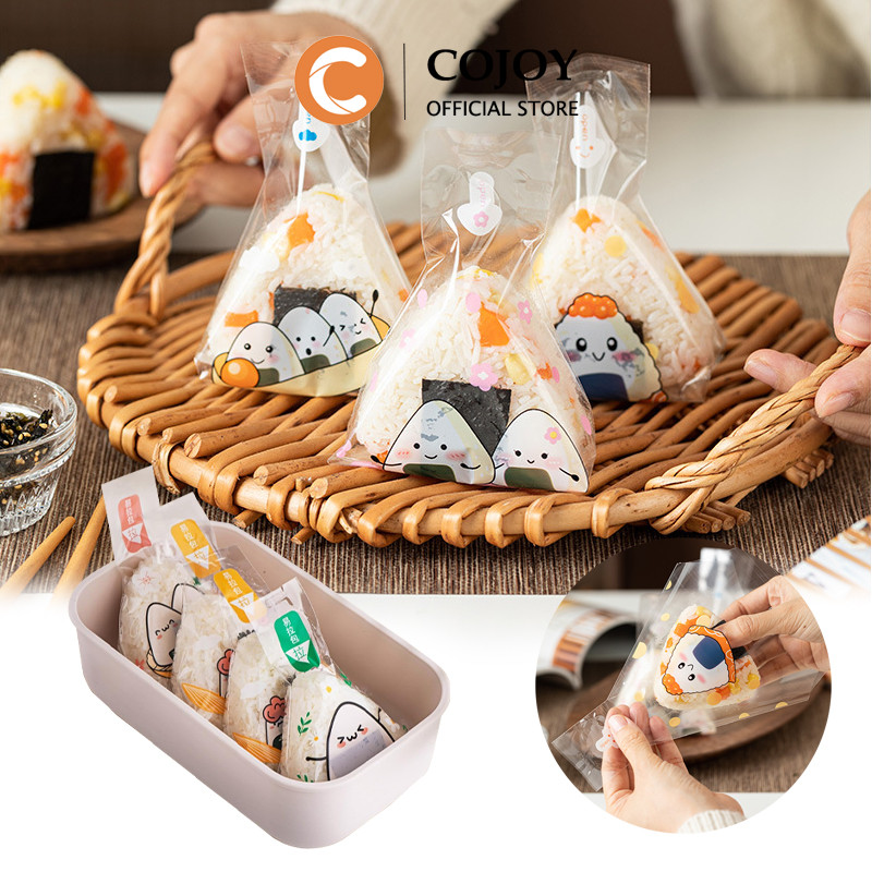 

Isi 50 Lembar Plastik Onigiri Segitiga Bungkus/SEGITIGA BUNGKUS NASI WRAPPER PLASTIK