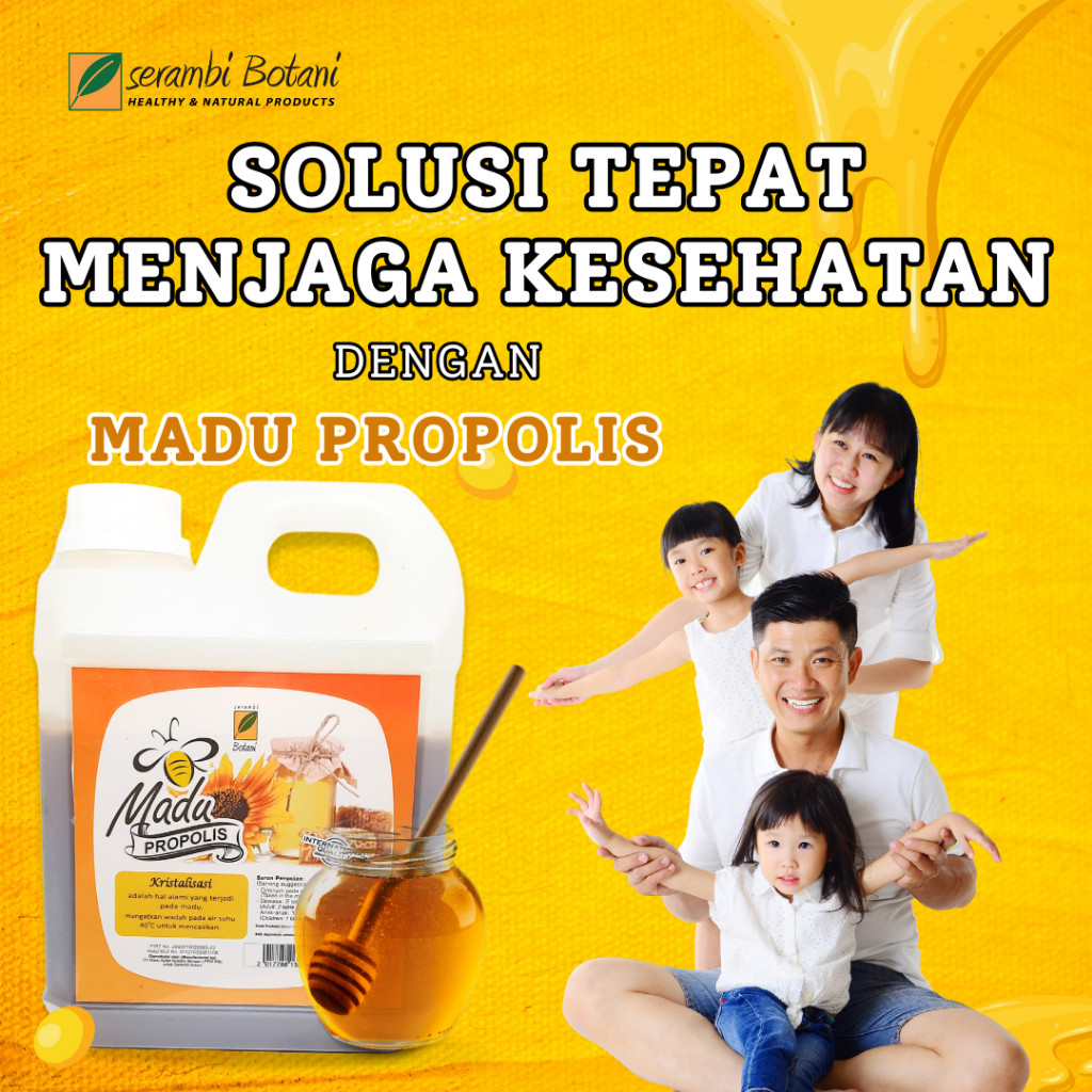 

NEW Madu Asli Murni Propolis 1kg Serambi Botani Standar Internasional PREMIUM