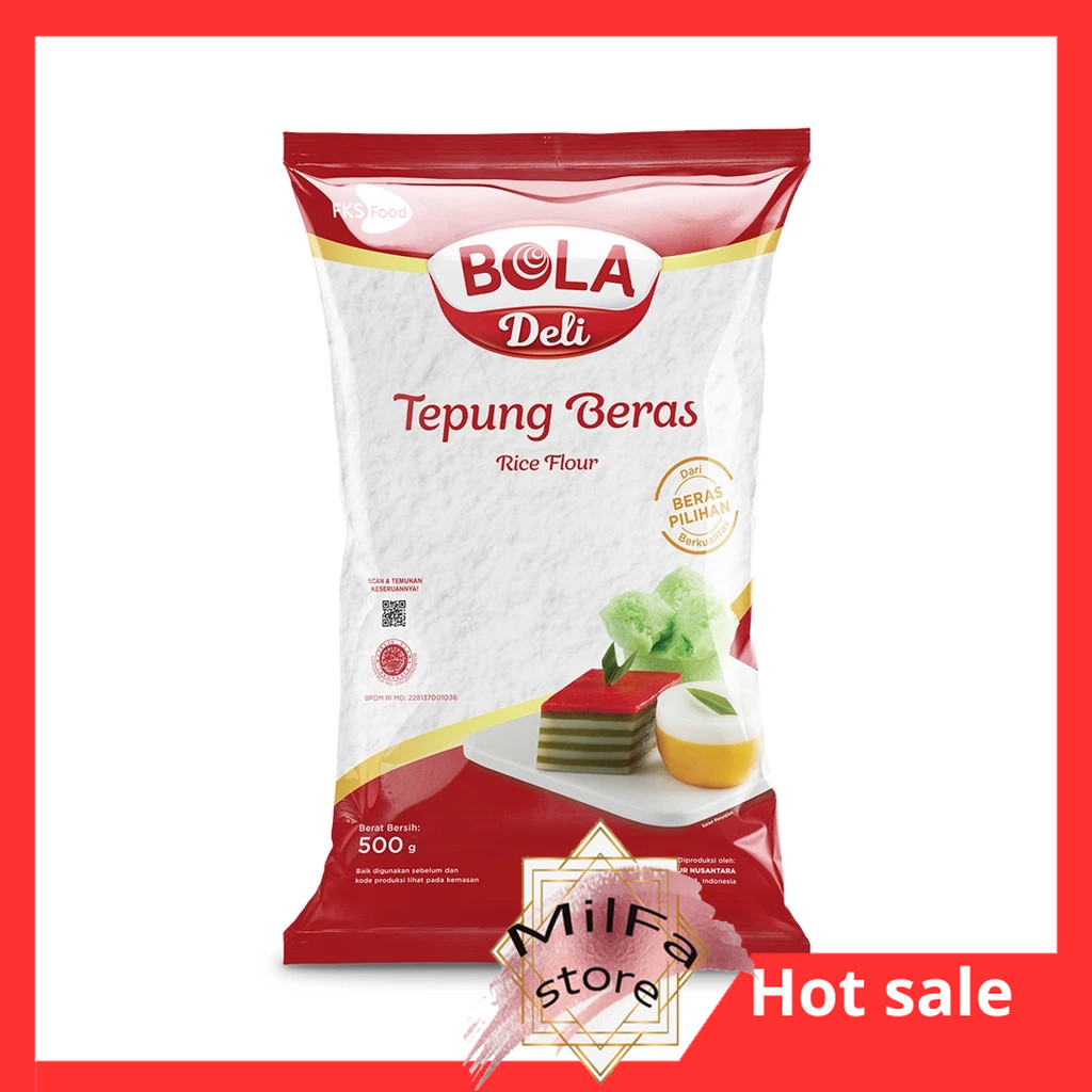 

MF1053 BOLA Deli Tepung Beras 500 gr