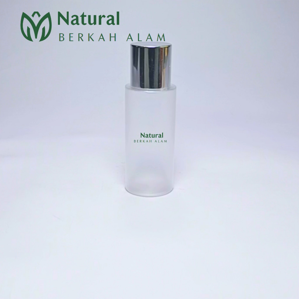 Botol Toner 100 Ml Bulat Natural Frossted / Botol Plastik / Botol Toner / Botol /  Botol Kosmetik / 