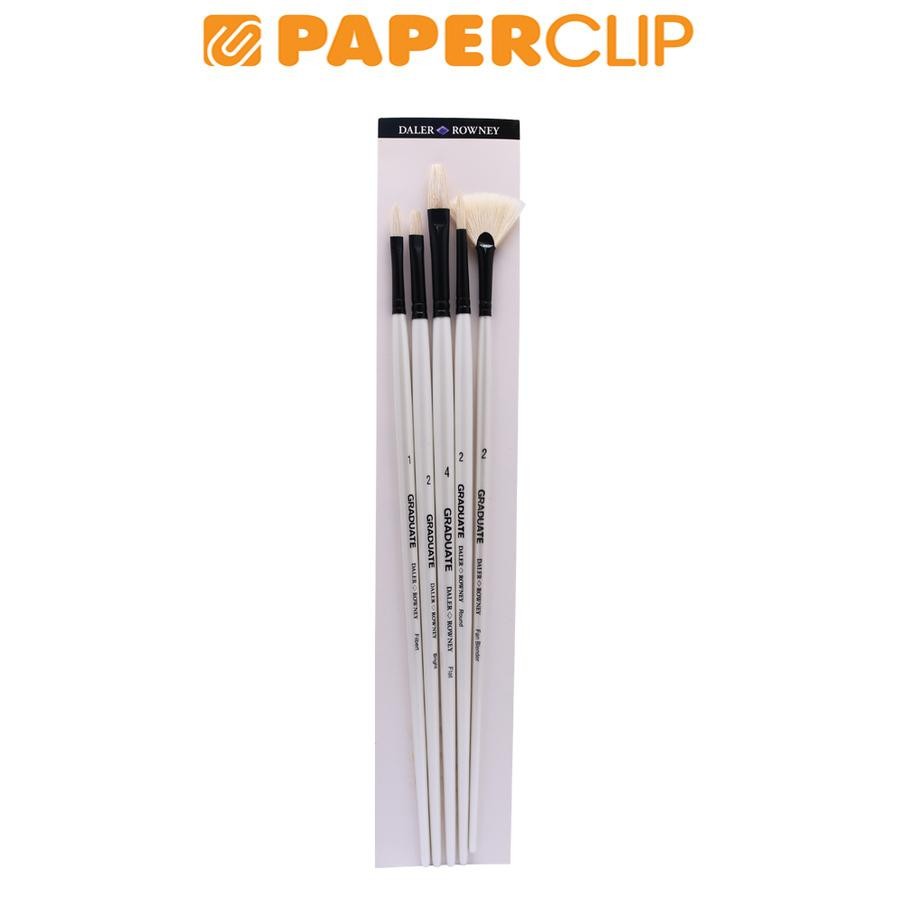 

KUAS LUKIS / BRUSH GRADUATE DALER ROWNEY BRISTLE LH SET 5 212551002