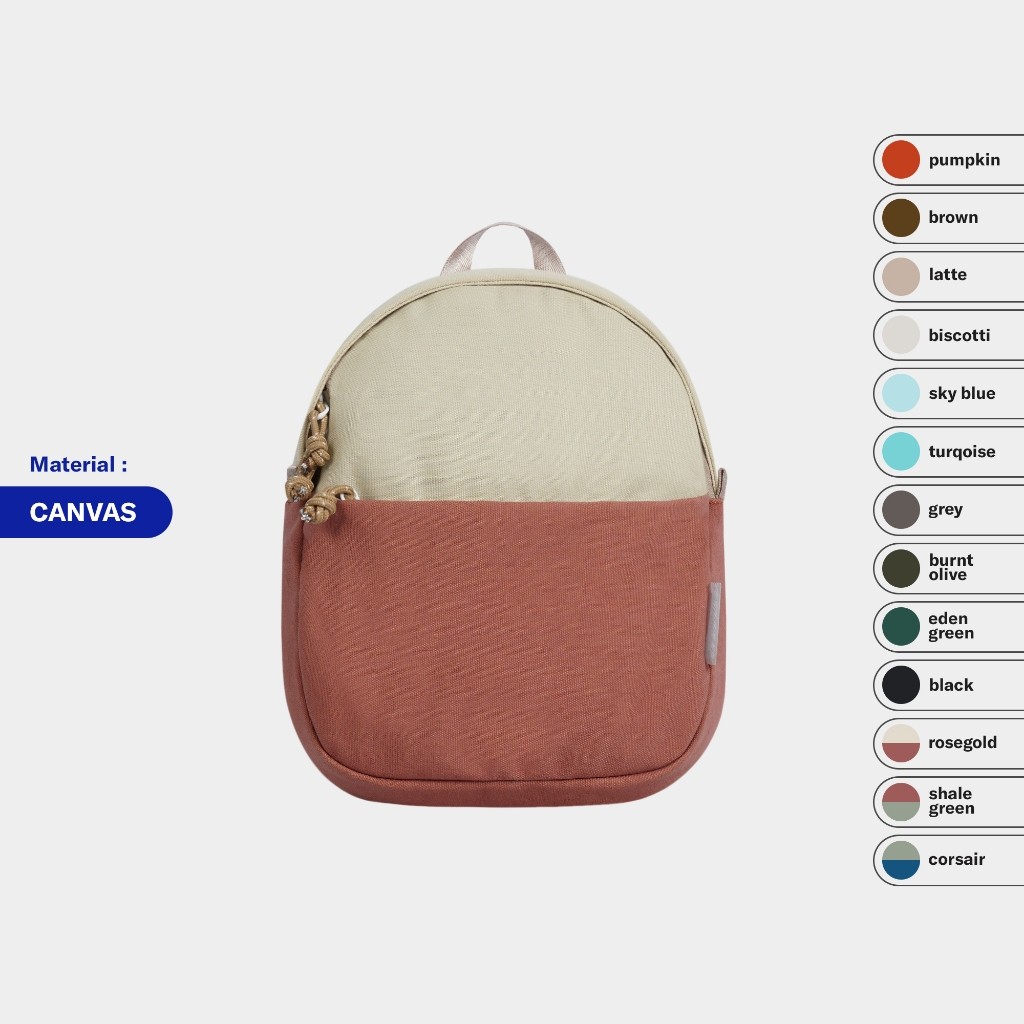 

Mini Backpack Ghea Visval Multicolor Kanvas 6,75L