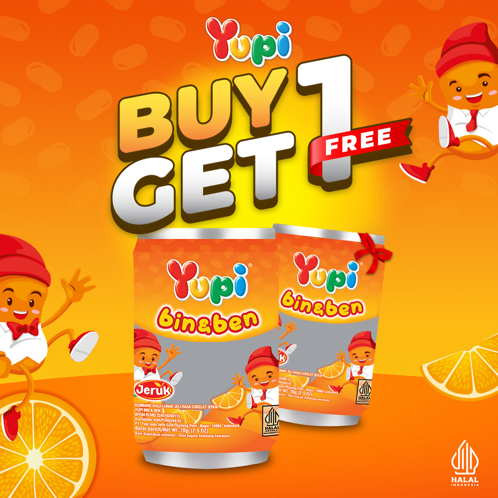 

Paket Yupi Bin & Ben Jeruk Bottle