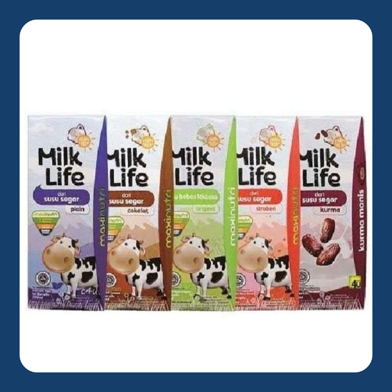 

Susu UHT MILK LIFE 200ml 24pcs Susu Segar UHT Milk Life Susu Lactose Free Milk Life Susu UHT bebas laktosa Susu bebas Laktosa Susu Coklat Susu Stoberi Susu Kurma Milk Life Susu Tawar Susu UHT Tawar Susu Ultra Milk Life Plain Milk Life 200ml Milk Life BTS