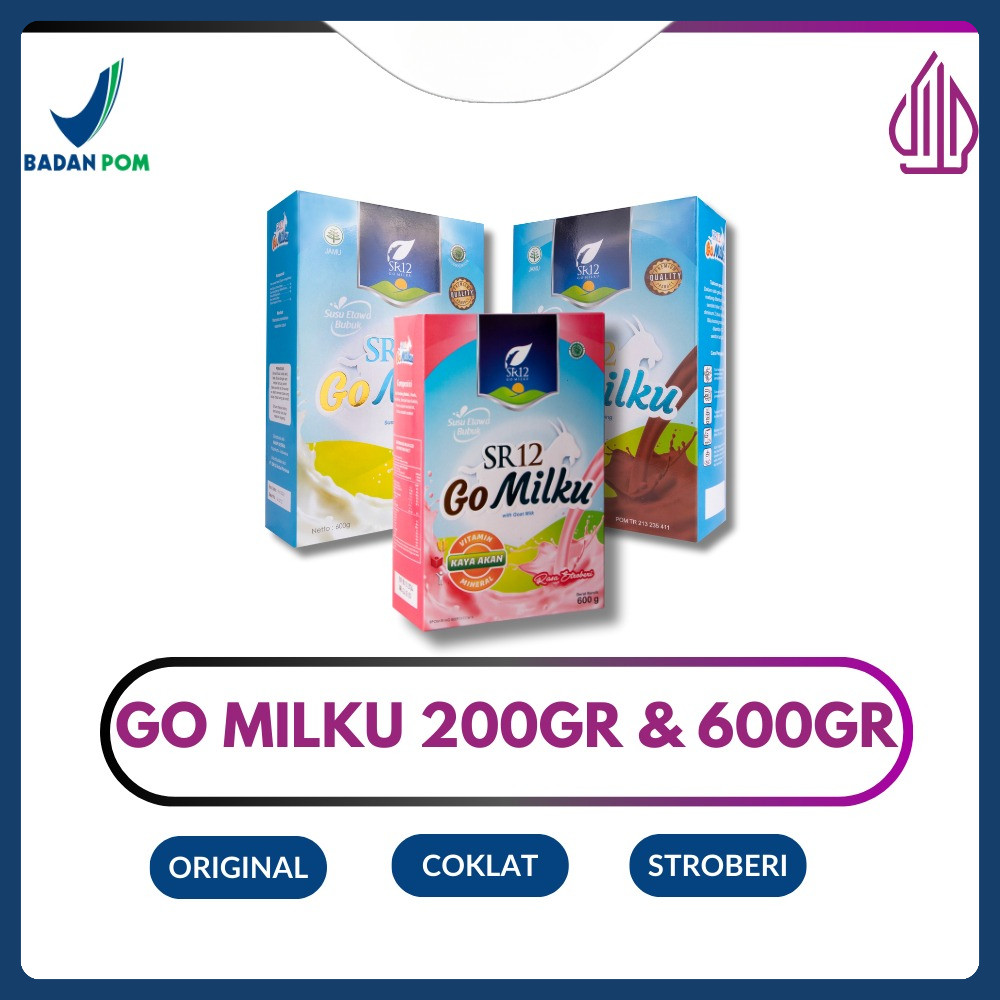 

SR12 Gomilku Susu Kambing Etawa Go Milku SR12 ASI Booster Busui Susu Sehat Lansia Dan Susu Penggemuk Badan Anak Anak