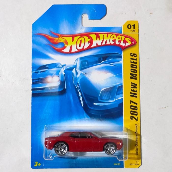 TR99 Hotwheels Hot Wheels Dodge Challenger Concept Merah hati 2007