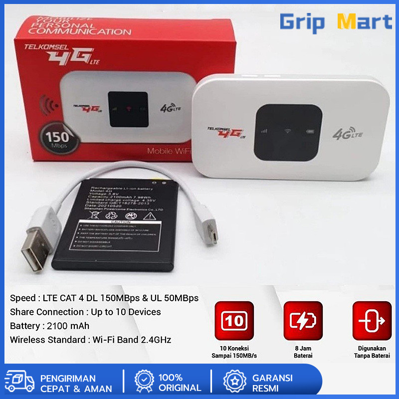 MIFI MODEM WIFI 4G UNLOCKOPERATOR Perdana / 150Mbps 4G/5G Portable Mobile WiFi USBMobile WiFi Modem 