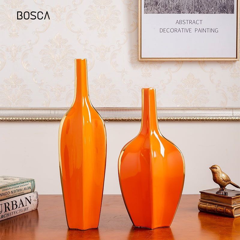 Bosca Living - Cordelia Guci Vase / Ornamen Pajangan Guci / Dekorasi Vas Mewah Antik / Guci Vas Unik