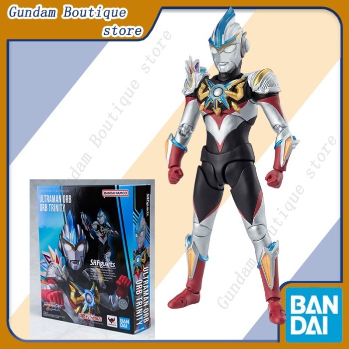 Bandai Genuine SHF ULTRAMAN ORB ORB TRINITY Anime Action Figure Collectible Joints Movable Model Toy