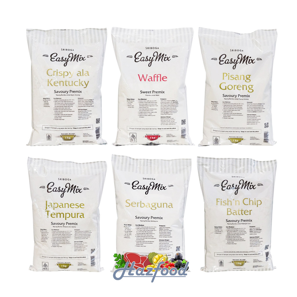 

Tepung Sriboga Easymix / Tepung Siap Pakai Sriboga 1 KG - Crispy Kentucky