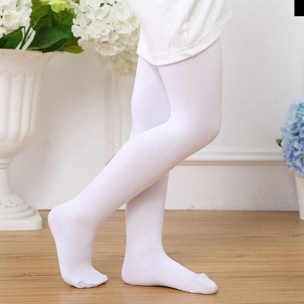 Legging Anak Perempuan Wanita Dewasa Stocking Ballet Pantyhose Casual Hitam Putih Pink Peach Kulit P