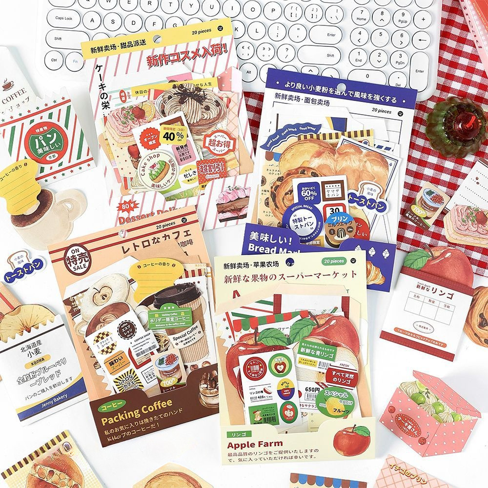 

[HARU] Fresh Market Series Deco Paper Journaling Scrapbook Journal kit Kertas Motif Bunga Bujo