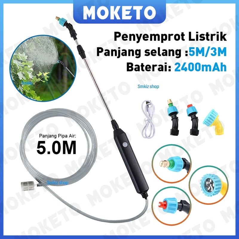 Stik Sprayer Elektrik Penyiram Tanaman Adjustable Nozzle Spray Semprot Tanaman Semprotan Elektrik Ta