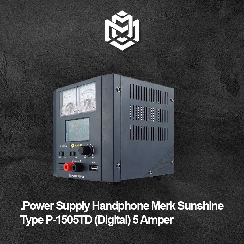 POWER SUPPLY DIGITAL 5A SUNSHINE P-1505TD ORIGINAL / Power Supply Sunshine P-1505TD (DIGITAL) Origin