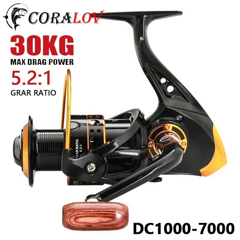 Coralov Reel Pancing DC1000-7000 Tahan Karat