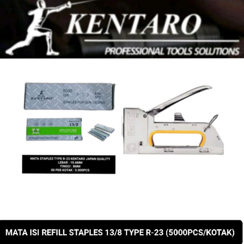 

Kentaro mata isi refill staples / gun tacker 13/8 TYPE R-23RUSTY
